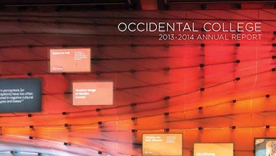 Cover of the 2013-2014 Occidental College Annual Report