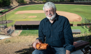 Professor Peter Dreier at Anderson Field