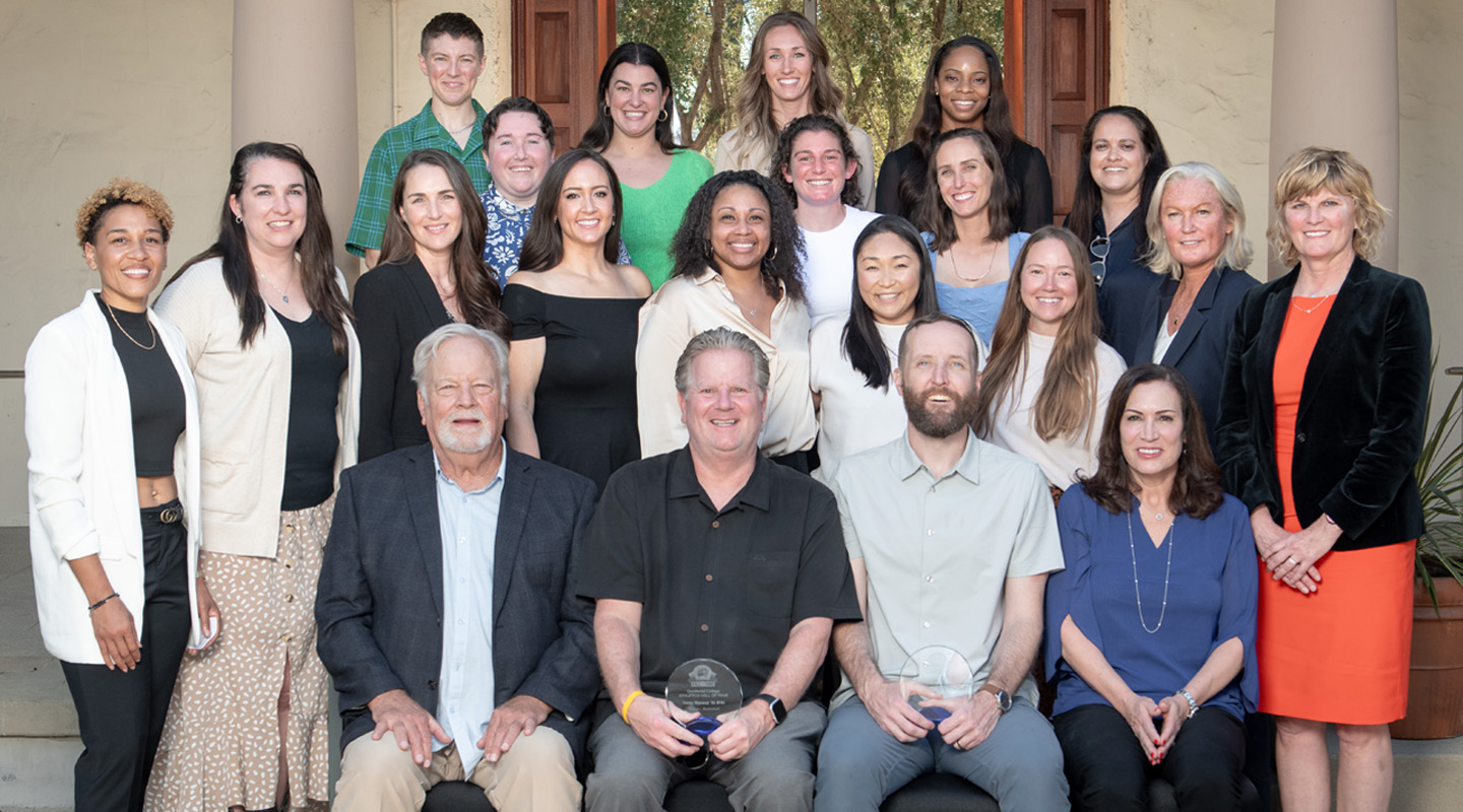 Members of the 2024 Occidental Athetics Hall of Fame.