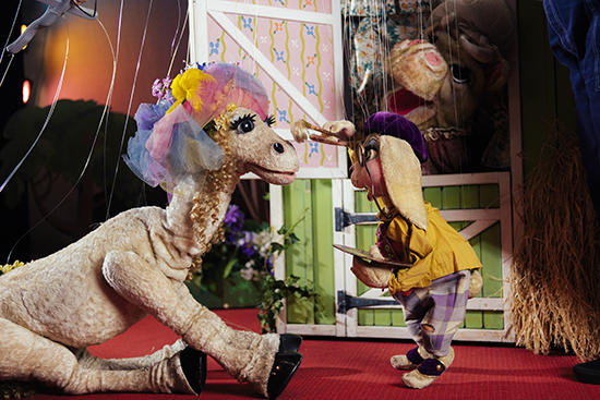 Something to Crow About is a classic springtime show about a musical day on the farm—with marionettes, of course.