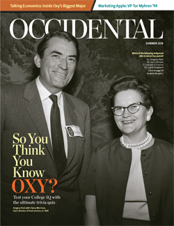 Occidental Magazine Summer 2018 cover