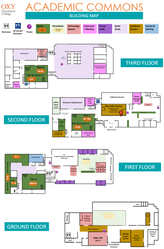 Occidental College Campus Map   Ac Floorplan 