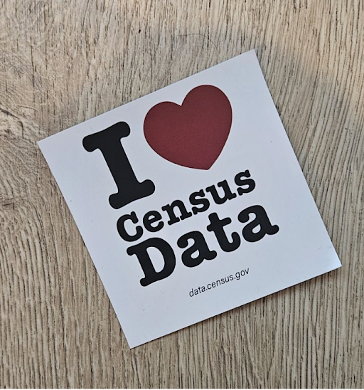 I love census data sticker