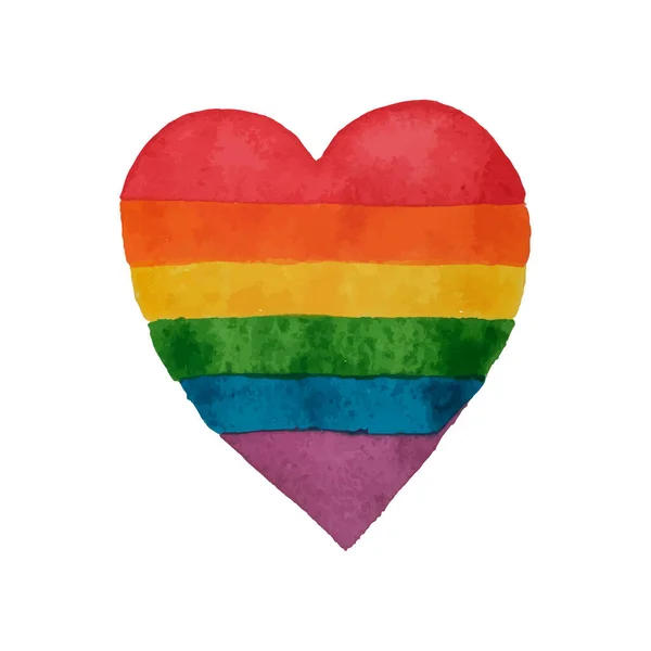 Rainbow flag heart