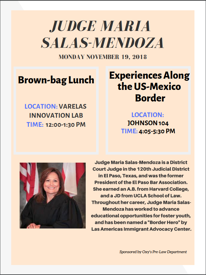 Image for U.S. Judge Maria Salas-Mendoza: Experiences Along 