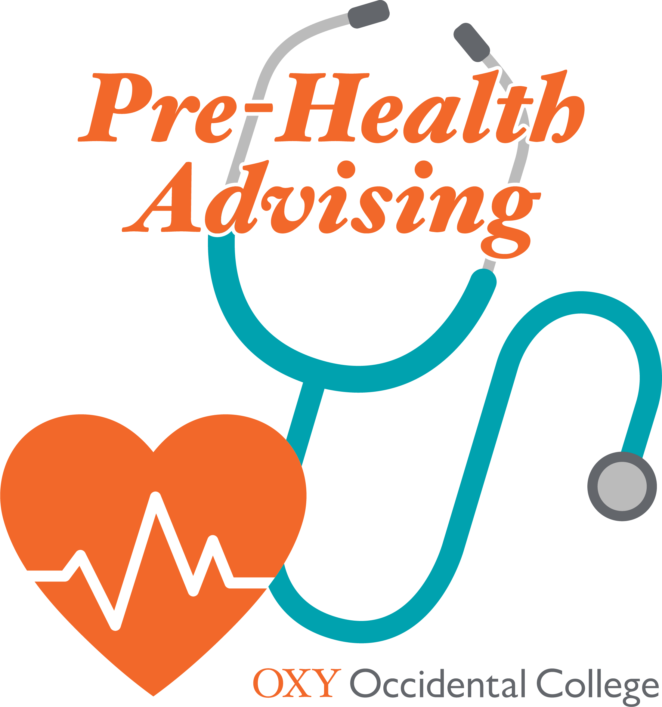 Pre-Health Advising with heart and stethescope