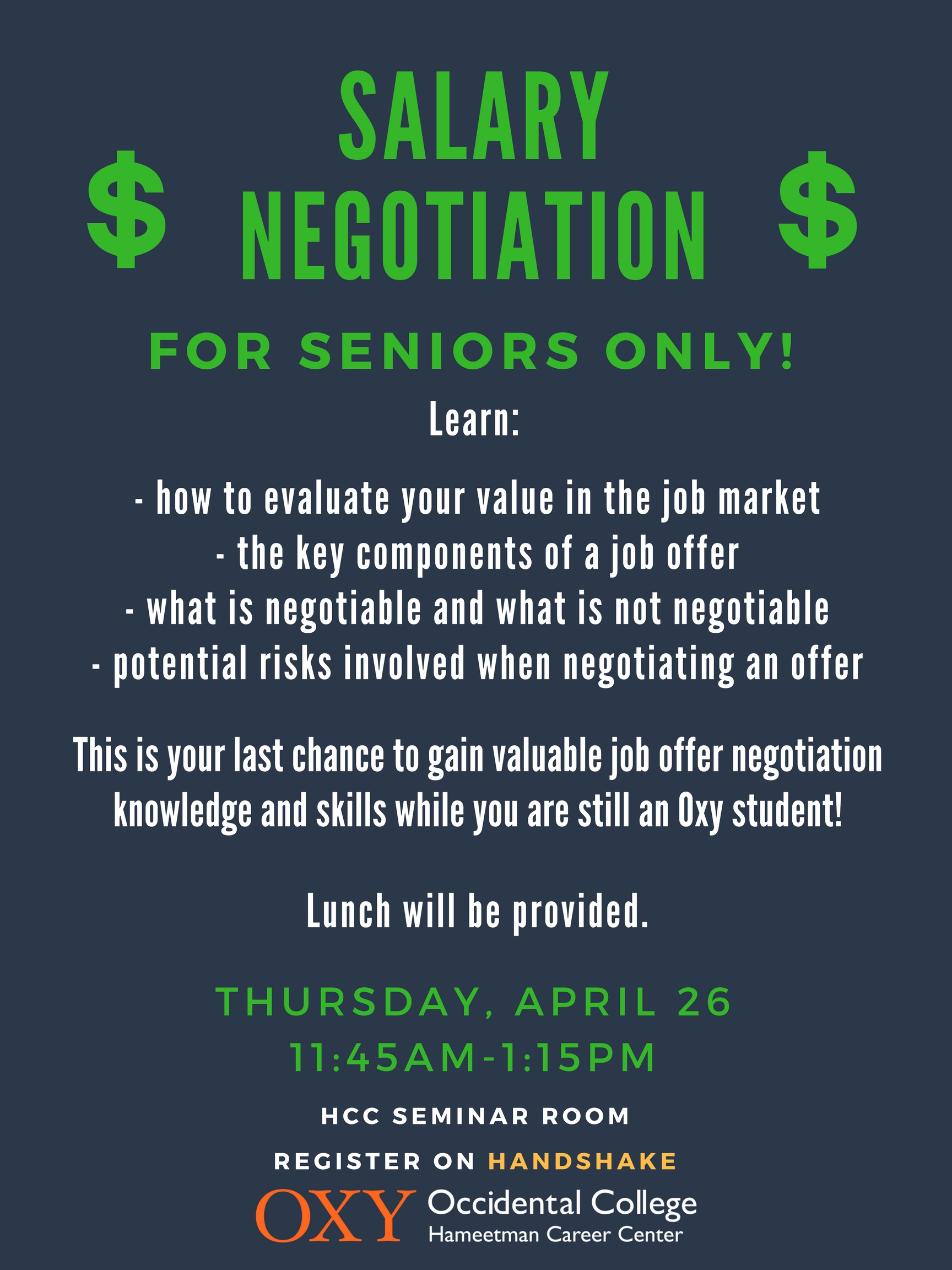 Image for Salary Negotiation workshop for Seniors Event