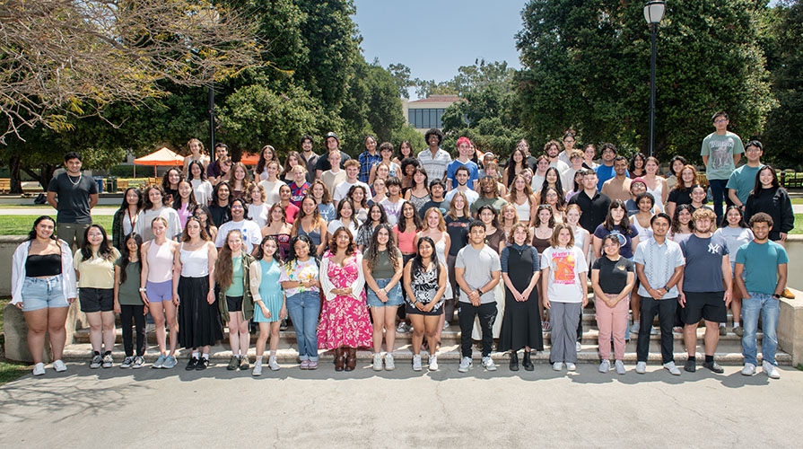 a group of Undergraduate Research Center Summer Program participants at Occidental College