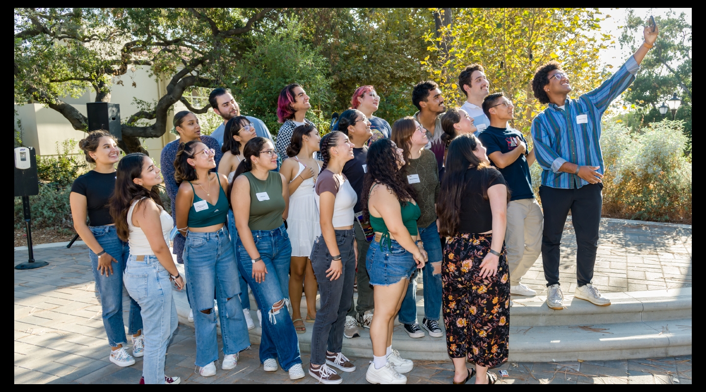 Occidental students at OCLAA's Bienvenidos reception in fall 2022