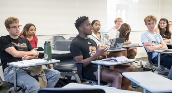 Students in a classroom