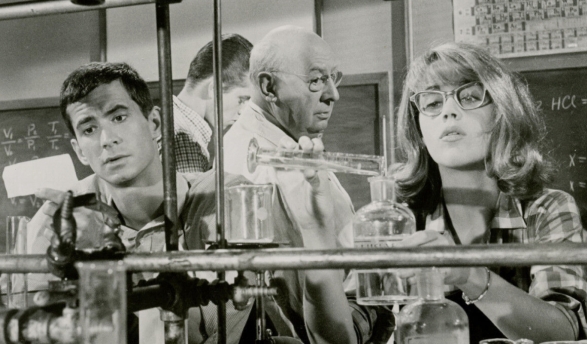 Anthony Perkins and Jane Fonda in Tall Story, filmed at Occidental in the fall of 1959.