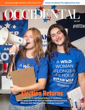 Cover of Fall 2024 issue of Occidental Magazine